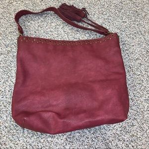 Stunning Plum Hobo Shoulder Bag
